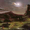 Landscape - Moonlight by Thomas Cole Landscape - Moonlight by Thomas Cole
