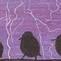 Light Show at Purple Dawn - ACEO by Ana Tirolese