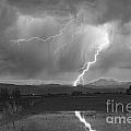 Lightning Striking Longs Peak Foothills 2BW Photograph by James BO Insogna Lightning Striking Longs Peak Foothills 2BW Photograph by James BO Insogna