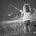 Little Fishing Girl Photograph by Brian Wallace Little Fishing Girl Photograph by Brian Wallace