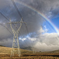 Powerlines, Rainbow Forms As Evening Photograph by Colin Monteath Powerlines, Rainbow Forms As Evening Photograph by Colin Monteath