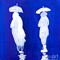 Rain Walkers Painting by Simon Bratt Rain Walkers Painting by Simon Bratt