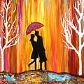 Romance in the rain II Photograph by Manjiri Kanvinde Romance in the rain II Photograph by Manjiri Kanvinde