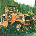 Run Down Pick Up Painting by Frank SantAgata Run Down Pick Up Painting by Frank SantAgata