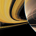 Saturn Glory Painting by Don Dixon