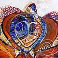 Sea Turtle Love - Orange and White Painting by J Vincent Scarpace Sea Turtle Love - Orange and White Painting by J Vincent Scarpace