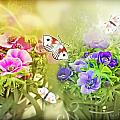 Spring Flowers Digital Art by Ariadna De Raadt Spring Flowers Digital Art by Ariadna De Raadt