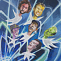 Star Bodied Face Melters Painting by Patricia Arroyo Star Bodied Face Melters Painting by Patricia Arroyo