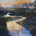 Sunset on the St. Vrain by Heather Coen Sunset on the St. Vrain by Heather Coen