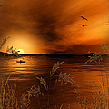 Warmth Ablaze - Gold Art Digital Art by Lourry Legarde Warmth Ablaze - Gold Art Digital Art by Lourry Legarde