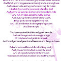Warning Poem by Jenny Joseph Digital Art by Georgia Fowler Warning Poem by Jenny Joseph Digital Art by Georgia Fowler