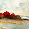 Watercolor bay Painting by Julie Lueders Watercolor bay Painting by Julie Lueders