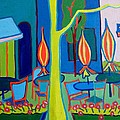 Summer Cafe Painting by Debra Bretton Robinson Summer Cafe Painting by Debra Bretton Robinson