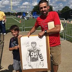 JJ Watt Pencil Portrait Drawing by Terry Harman - Fine Art America