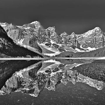 Banff National Park - Black and White