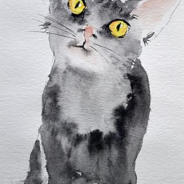 Cats in watercolors