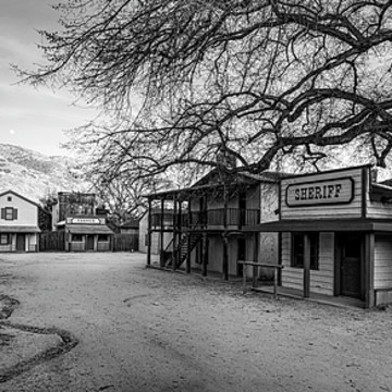 Paramount Ranch Park - Black and White