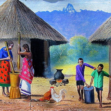 Realistic African Art