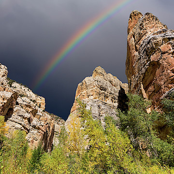 Scenic Rainbow Landscape Photography
