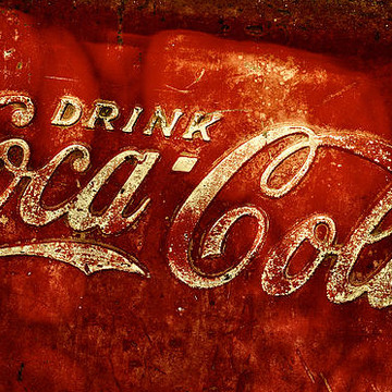 Antique Coca-Cola soda cooler
