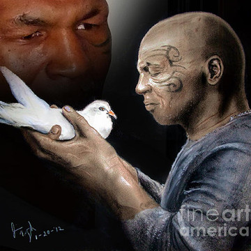 Boxer Mike Tyson and Photos from our two meetings and my Art Exhibition
