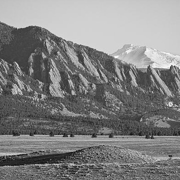 Colorado in Black and White Monochrome