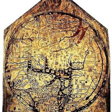 Decorative Artistically Enhanced Antique World Cartography