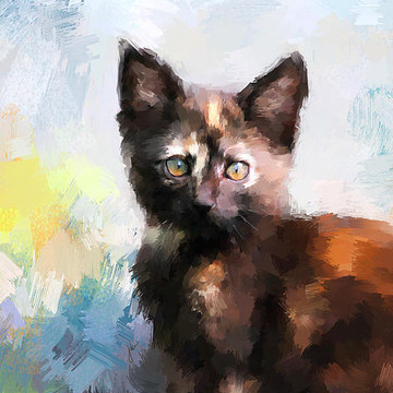 Digital Cat Paintings