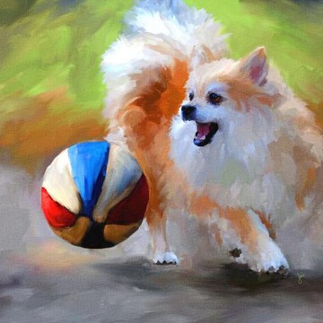 Digital Dog Paintings