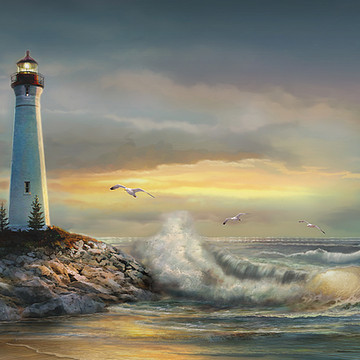 Lighthouses of America paintings
