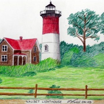 Lighthouses - Pencil Drawings