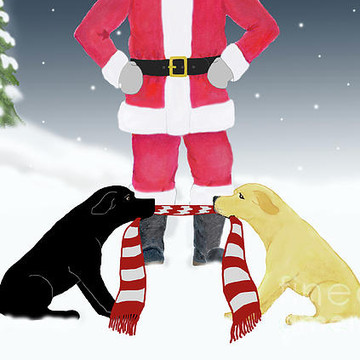 OtterTail Dog Art Christmas and Holidays