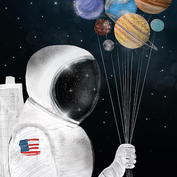 Astronauts And Solar System
