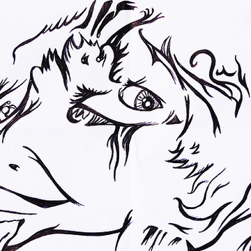 Stream of Consciousness Ink Drawings
