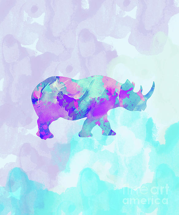Abstract Rhino Digital Art