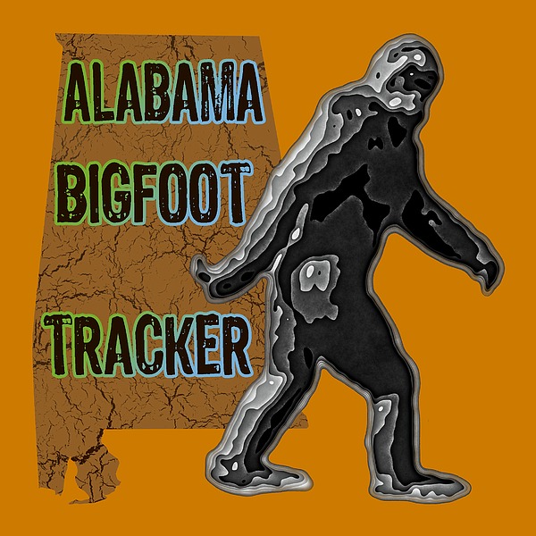 Alabama Bigfoot Tracker Digital Art