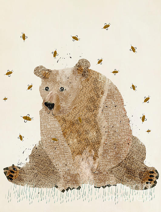 Boogie Bear Painting by Bri Buckley - Pixels Merch