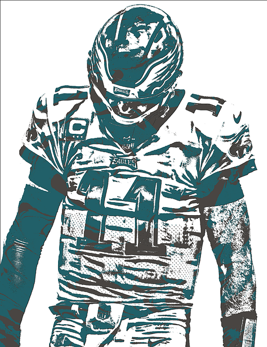 Carson Wentz PHILADELPHIA EAGLES PIXEL ART 9 T-Shirt by Joe Hamilton -  Pixels