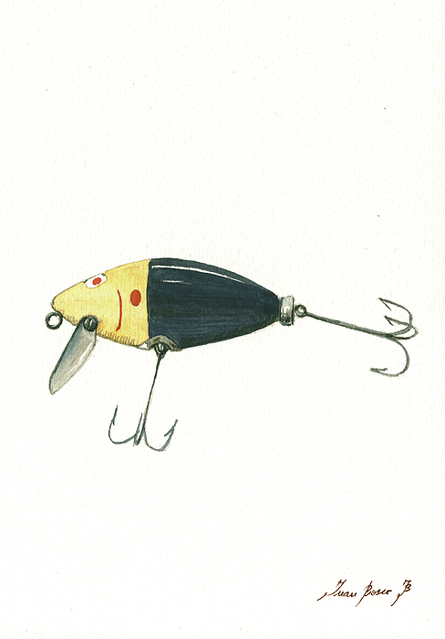 Fishing lure #1 Greeting Card by Juan Bosco