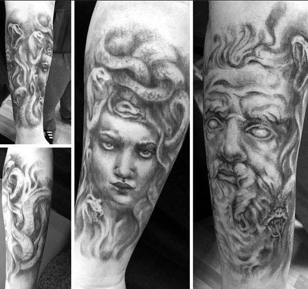 Nordic Mythology Tattoo Sleeve