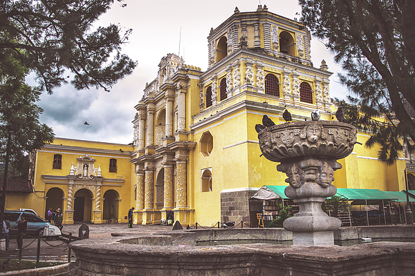 Iglesia La Merced - Antigua Guatemala Fleece Blanket by Totto Ponce - Pixels