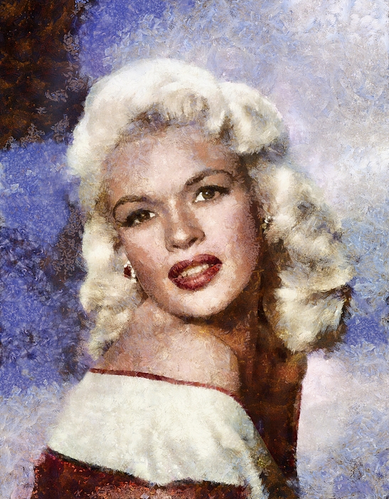 Jayne Mansfield Hollywood Actress and Pinup Bath Towel for Sale by ...