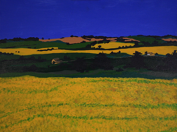 Mustard Fields Painting
