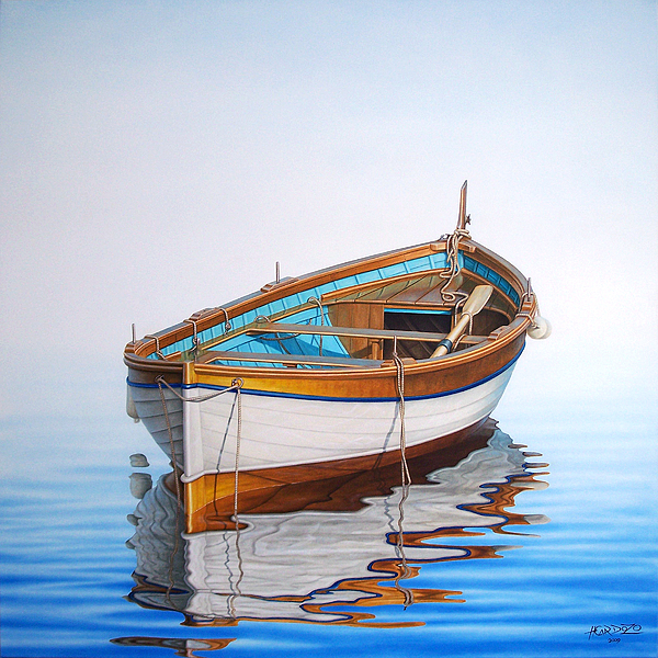 Horacio Cardozo - Solitary Boat on the Sea