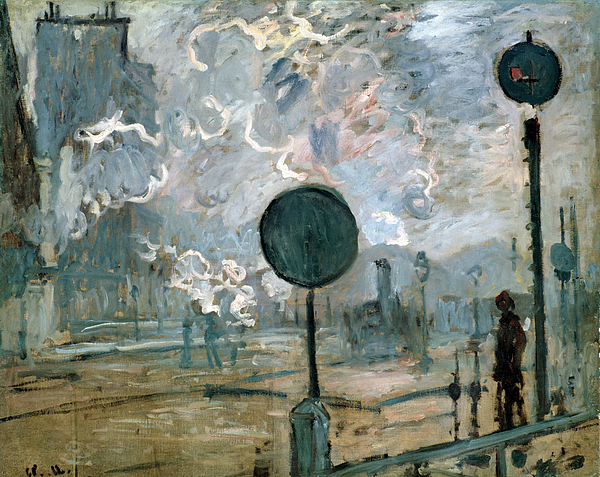 Pôster CLAUDE MONET - A rua de gare. Lazare 1877