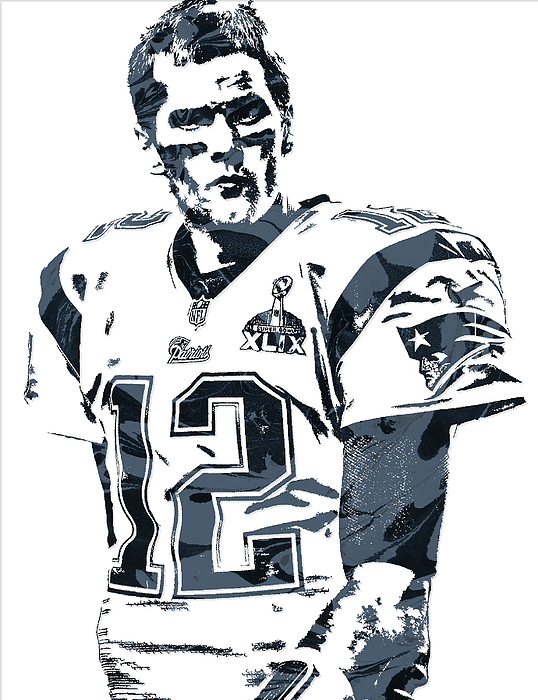 Tom Brady New England Patriots Jersey Art Jigsaw Puzzle by Joe Hamilton -  Pixels