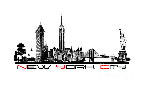 New York City Skyline Digital Art