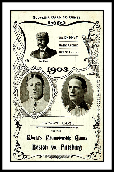 1903 World Series Poster Greeting Card by Peter Ogden