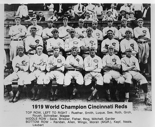 1919 World Champion Cincinnati Reds Greeting Card by Mountain Dreams