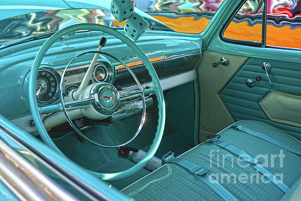 1951 Bel Air Chevrolet Interior Duvet Cover